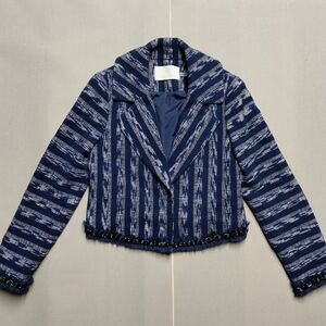 Ramy Brook Blue Textured Blazer